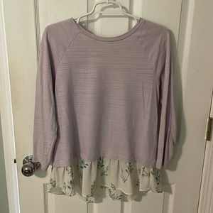 Loft layered long-sleeve shirt